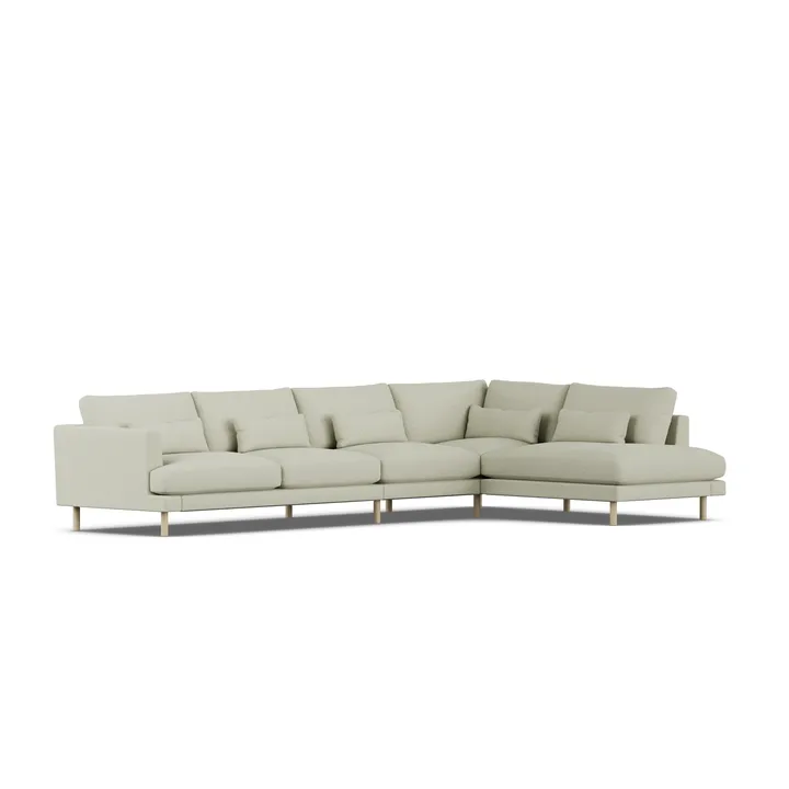 Bredhult sofa - Luiza Beige 3981-dąb olejowany na biało, 4-osobowa B1 - 1898