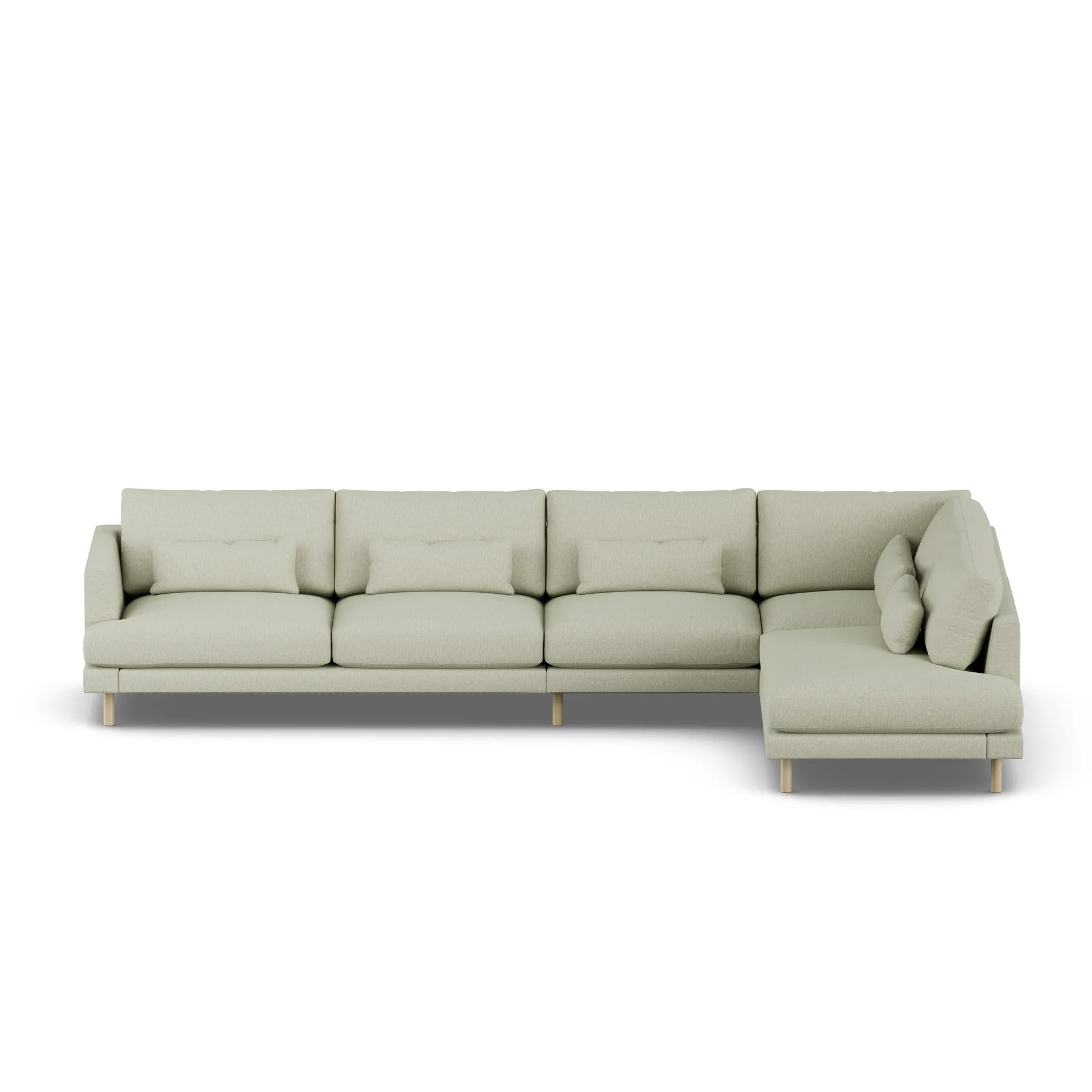 Bredhult sofa, Luiza Beige 3981-dąb olejowany na biało, 4-osobowa B1 1898