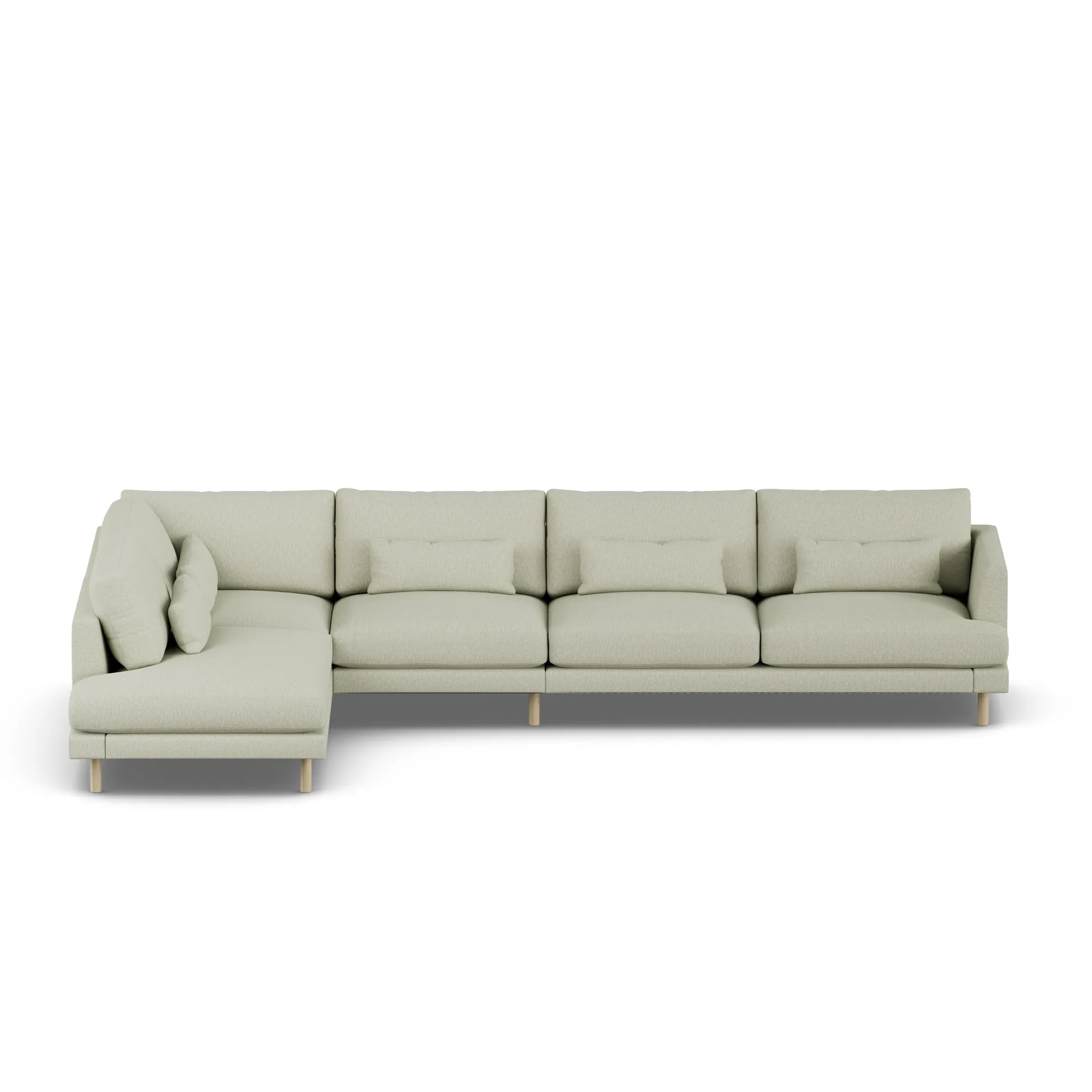 Bredhult sofa, Luiza Beige 3981-dąb olejowany na biało, 4-osobowa B2 1898