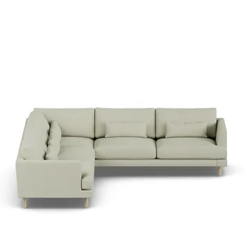 Bredhult sofa - Luiza Beige 3981-dąb olejowany na biało, narożnik F - 1898