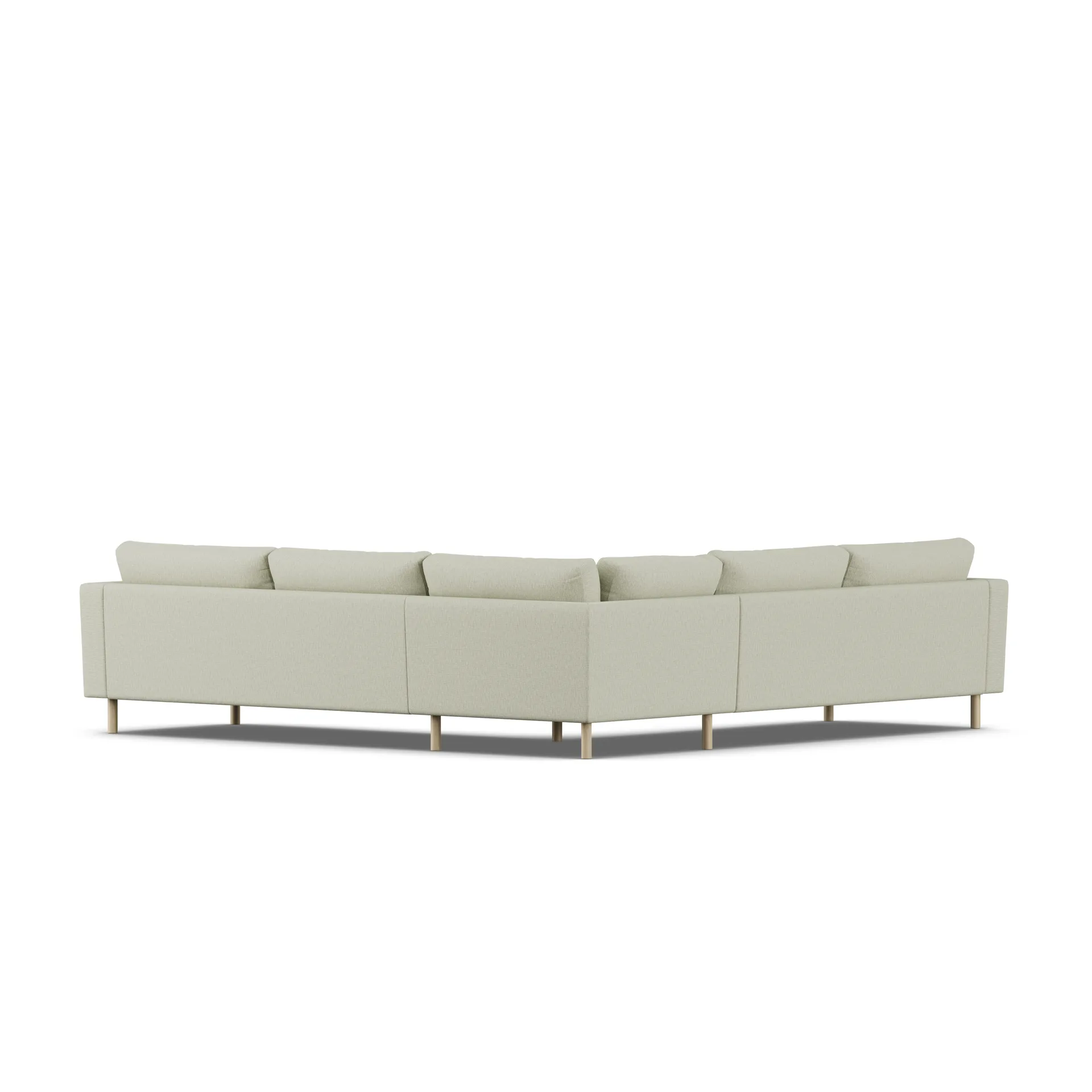 Bredhult sofa, Luiza Beige 3981-dąb olejowany na biało, narożnik F 1898