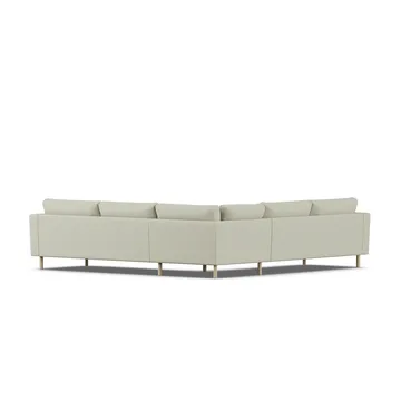Bredhult sofa - Luiza Beige 3981-dąb olejowany na biało, narożnik F - 1898