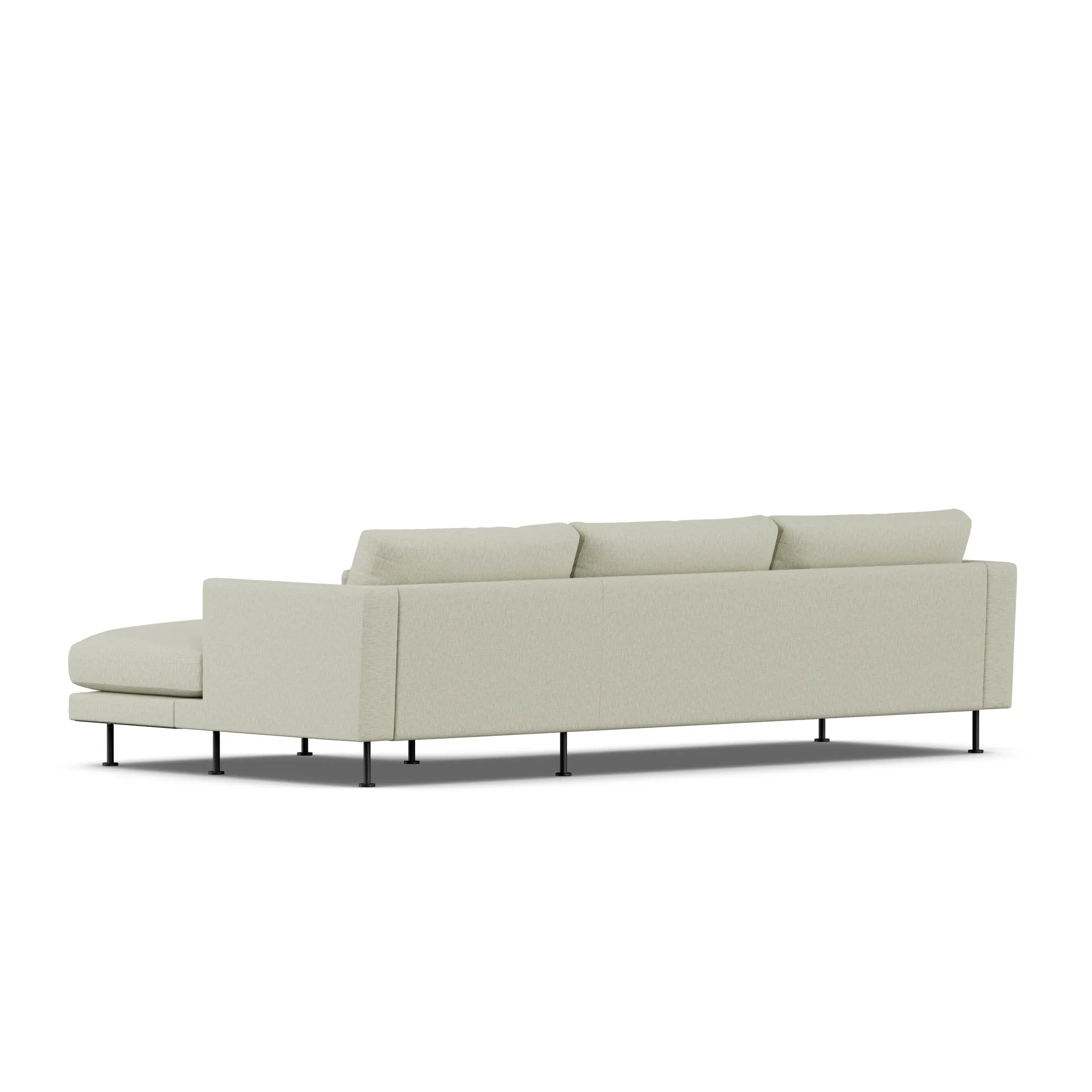 Bredhult sofa, Luiza Beige 3981-stal czarna, 2,5-osobowa C1 1898