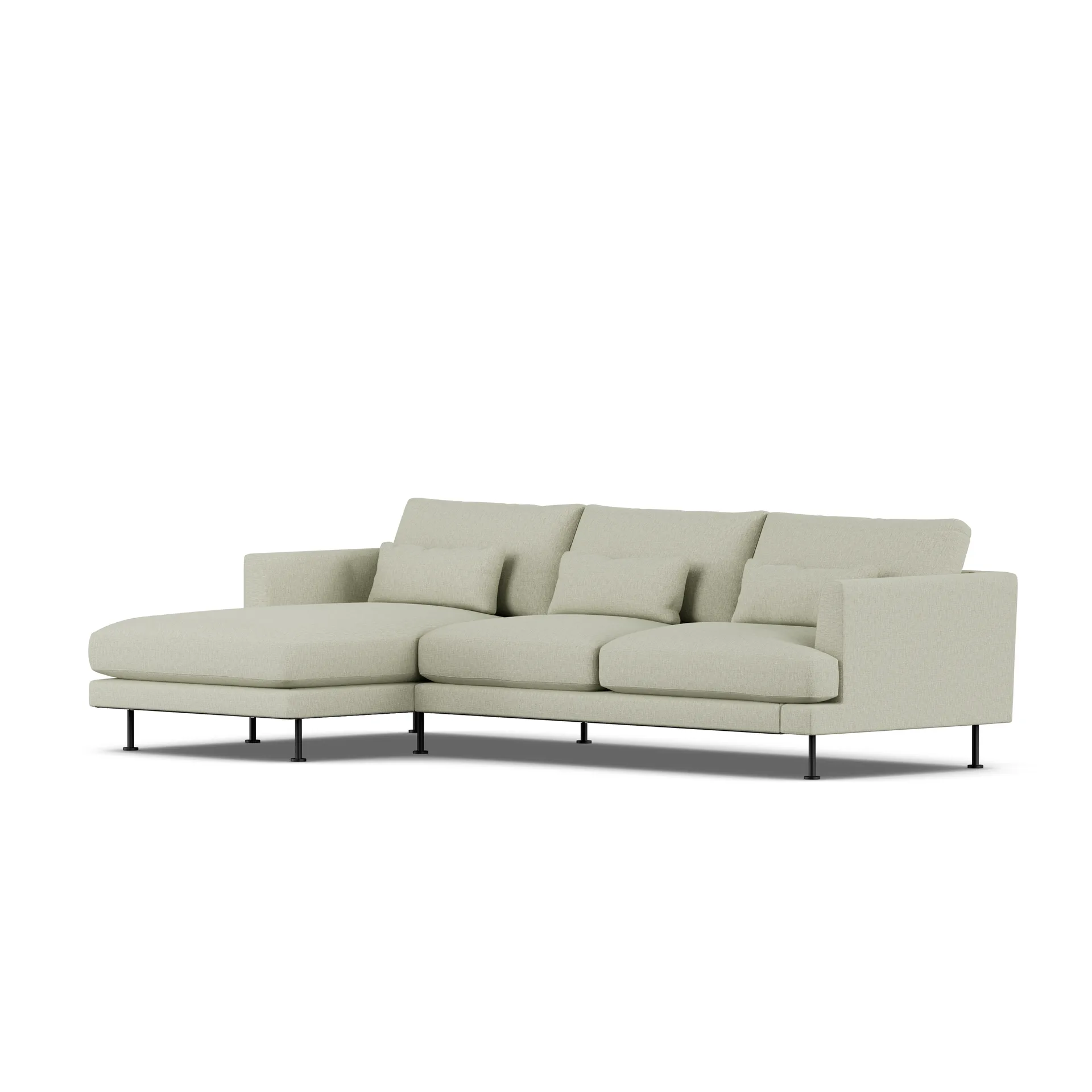 Bredhult sofa, Luiza Beige 3981-stal czarna, 2,5-osobowa C2 1898