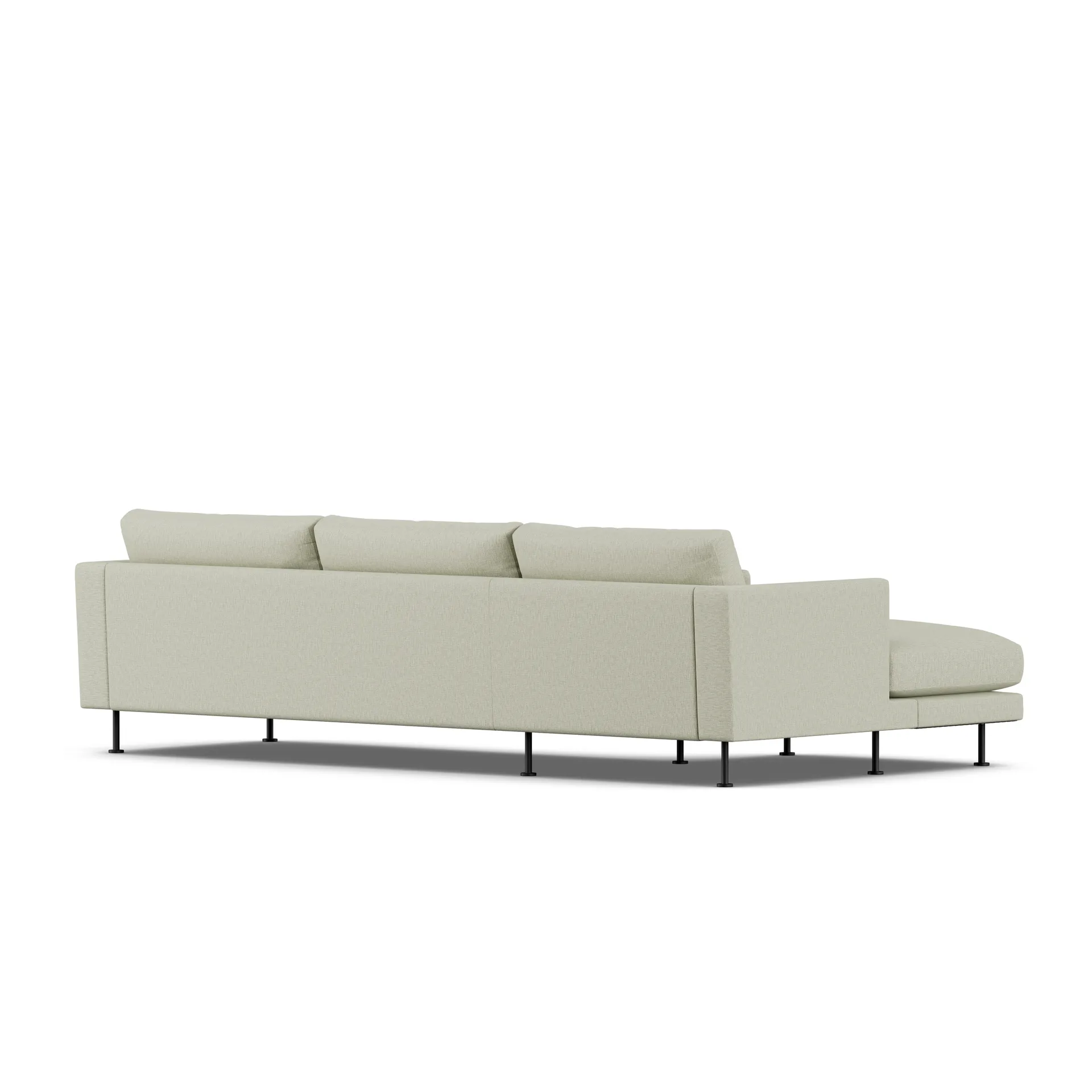 Bredhult sofa, Luiza Beige 3981-stal czarna, 2,5-osobowa C2 1898