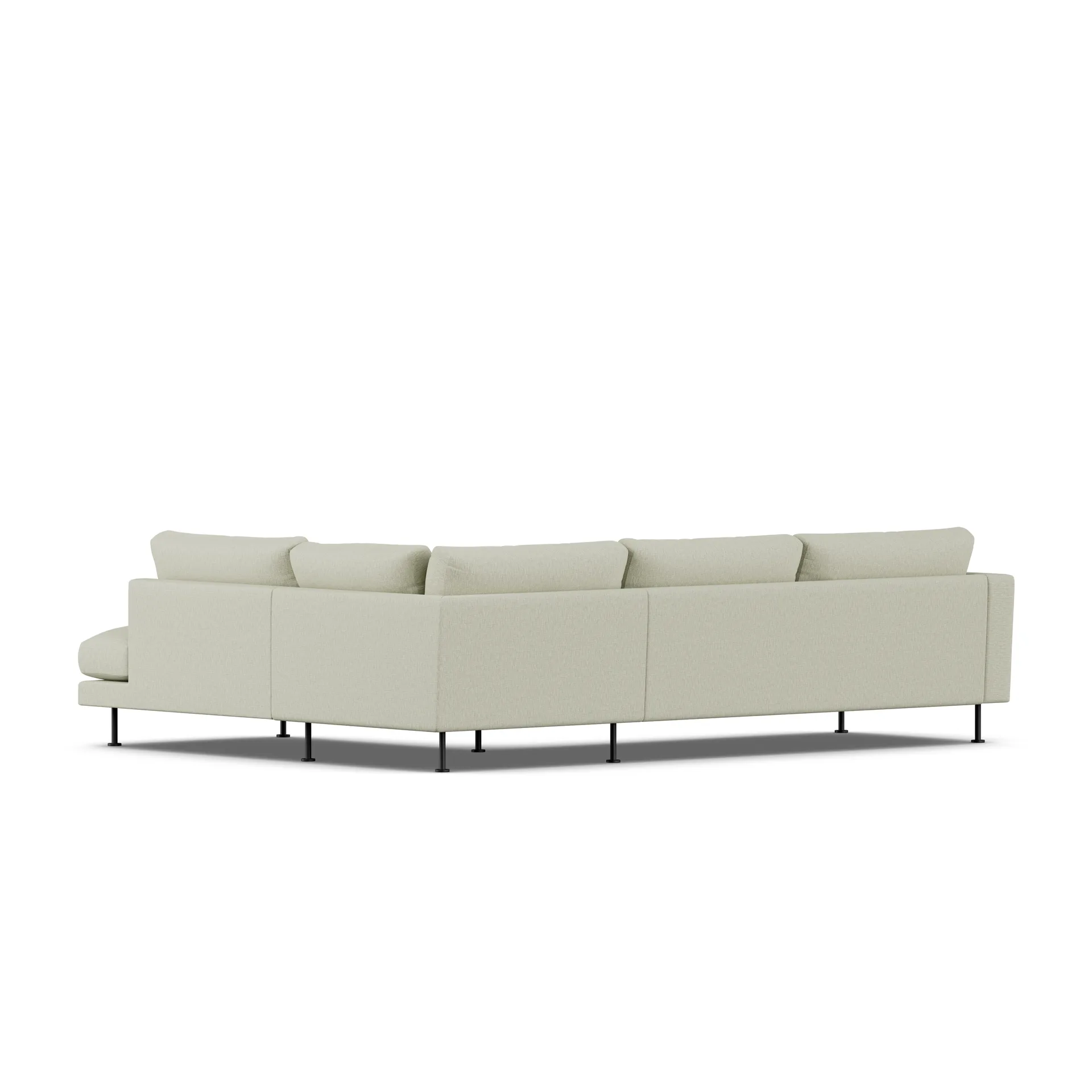 Bredhult sofa, Luiza Beige 3981-stal czarna, 3-osobowa A1 1898