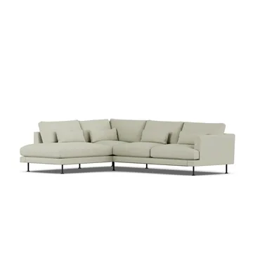 Bredhult sofa - Luiza Beige 3981-stal czarna, 3-osobowa A2 - 1898