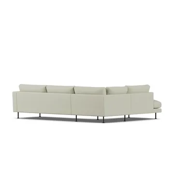 Bredhult sofa - Luiza Beige 3981-stal czarna, 3-osobowa A2 - 1898