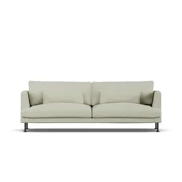 Bredhult sofa - Luiza Beige 3981-stal czarna, 3-osobowa - 1898