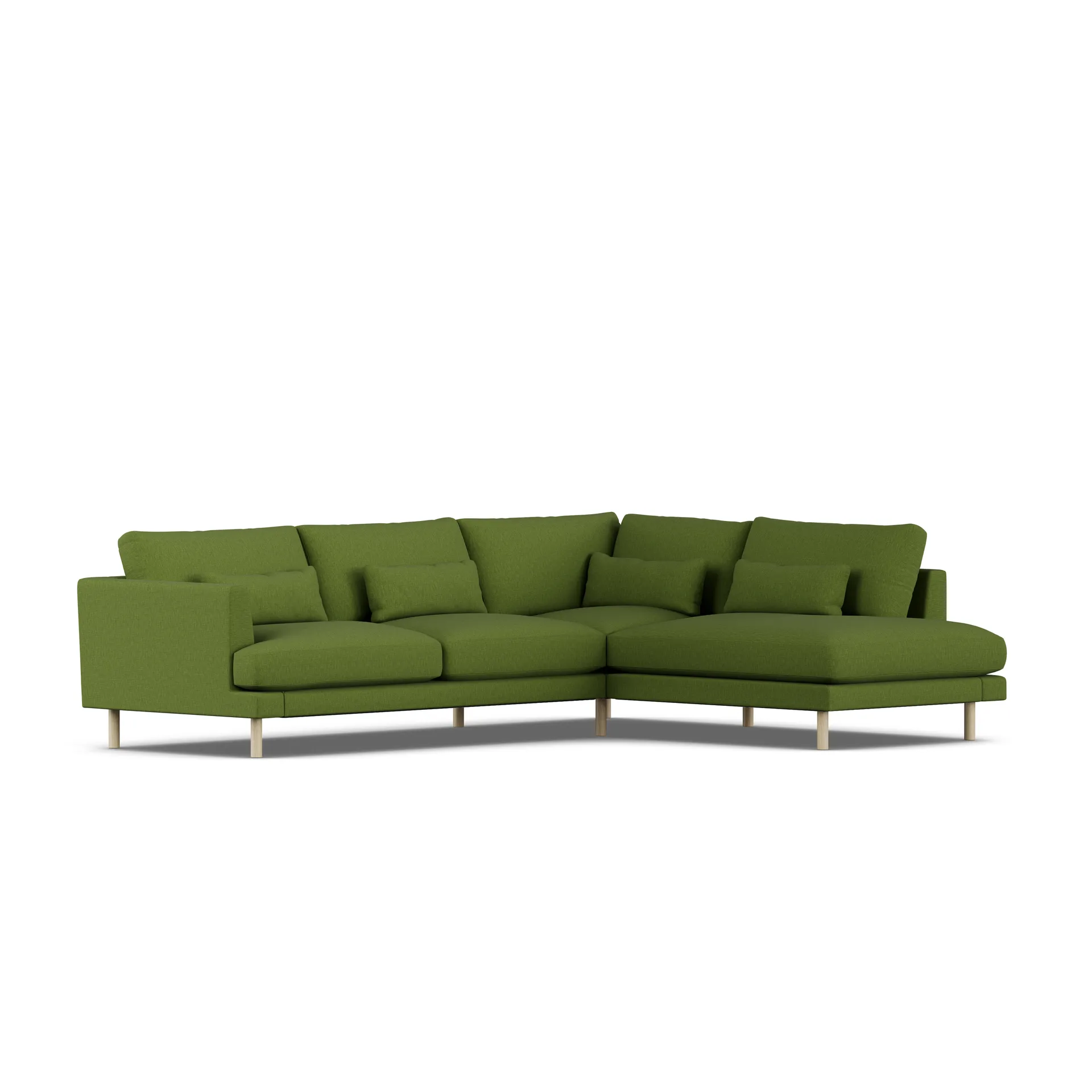 Bredhult sofa, Luiza Green 3975-dąb olejowany na biało, 3-osobowa A1 1898