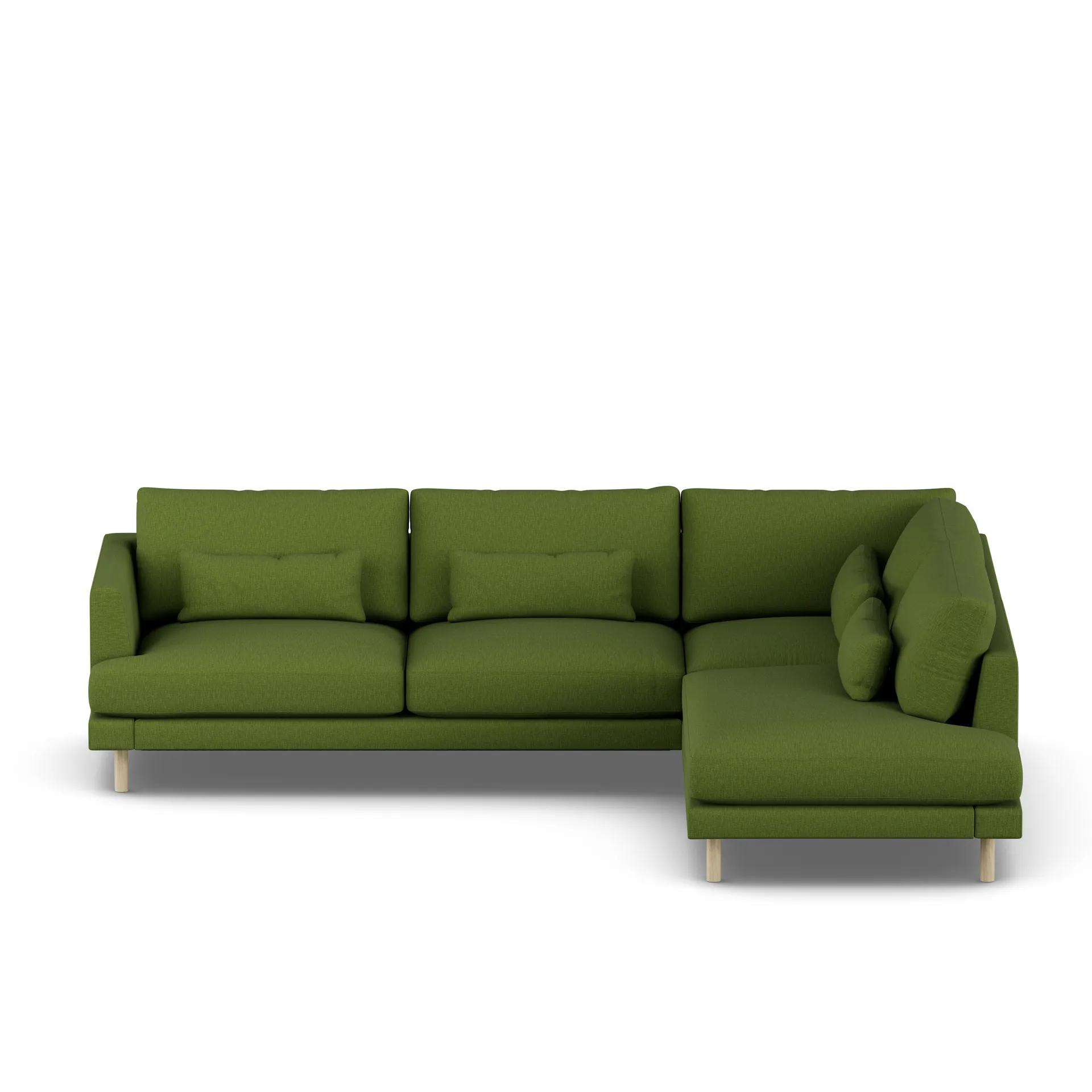 Bredhult sofa, Luiza Green 3975-dąb olejowany na biało, 3-osobowa A1 1898