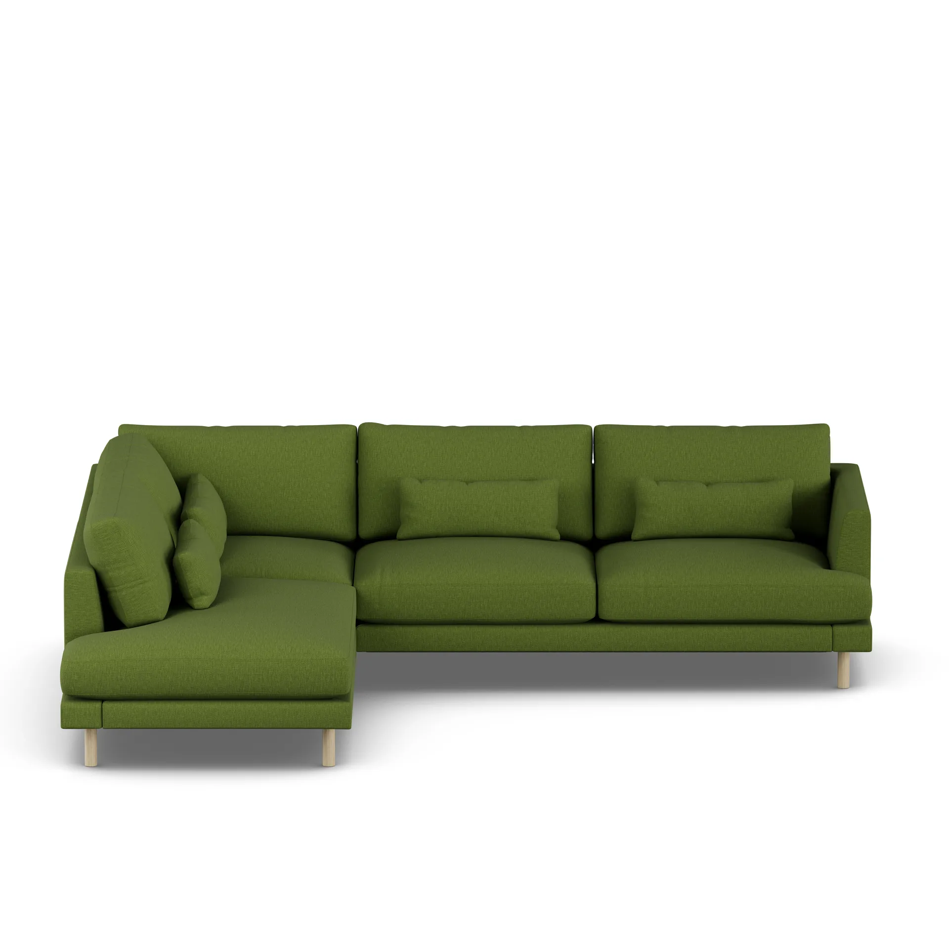 Bredhult sofa, Luiza Green 3975-dąb olejowany na biało, 3-osobowa A2 1898