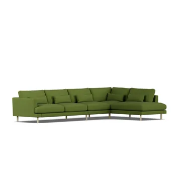 Bredhult sofa - Luiza Green 3975-dąb olejowany na biało, 4-osobowa B1 - 1898