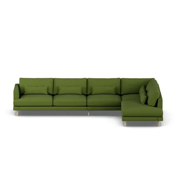 Bredhult sofa - Luiza Green 3975-dąb olejowany na biało, 4-osobowa B1 - 1898