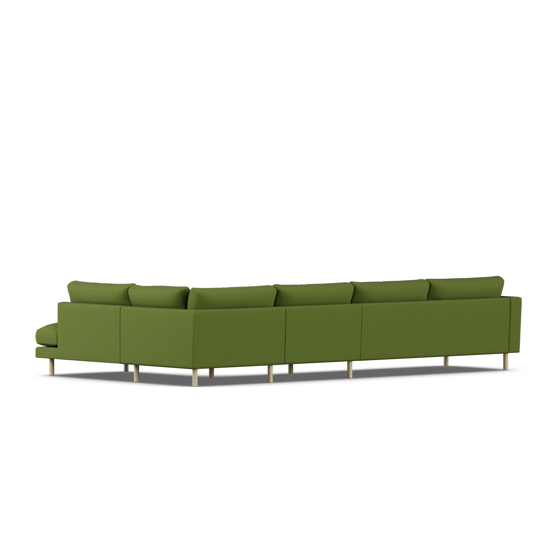 Bredhult sofa, Luiza Green 3975-dąb olejowany na biało, 4-osobowa B1 1898