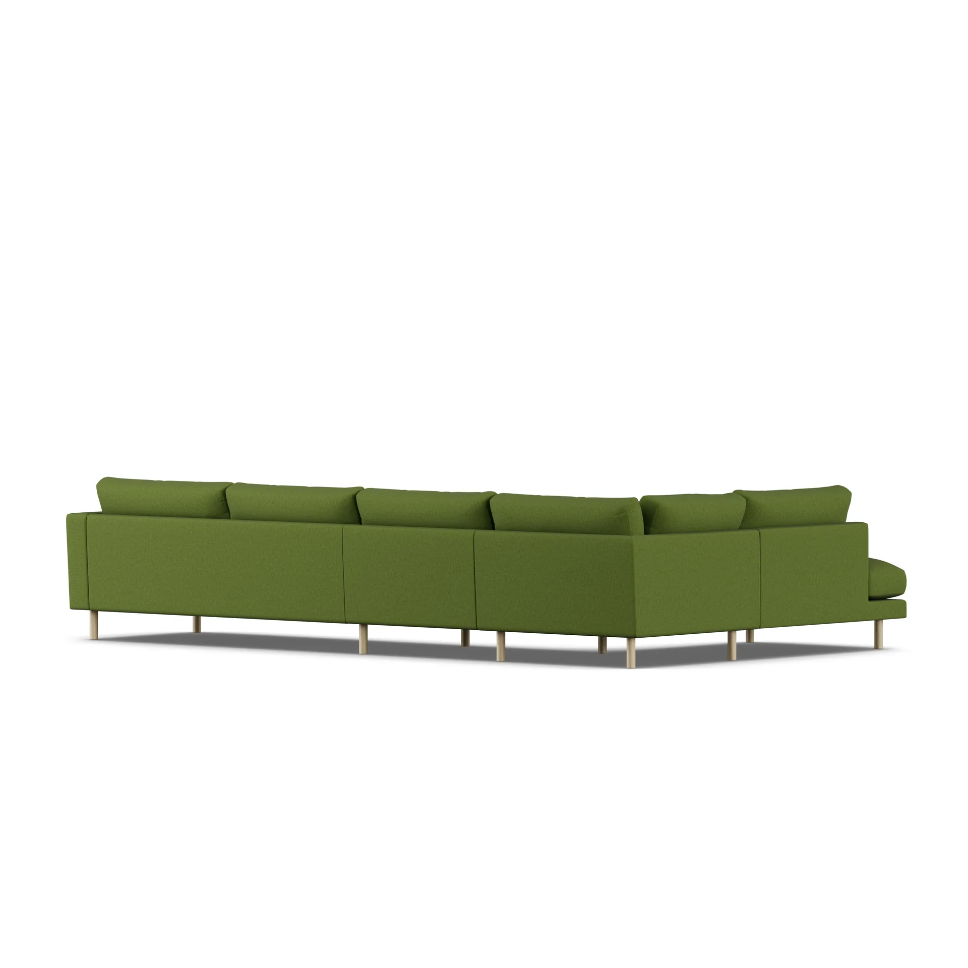 Bredhult sofa, Luiza Green 3975-dąb olejowany na biało, 4-osobowa B2 1898