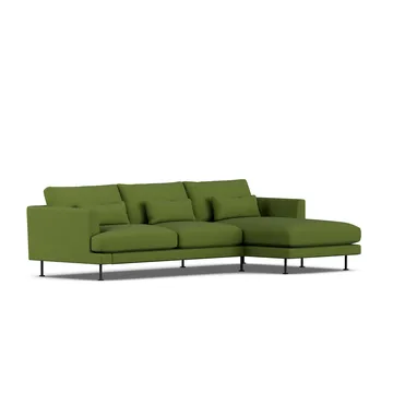 Bredhult sofa - Luiza Green 3975-stal czarna, 2,5-osobowa C1 - 1898