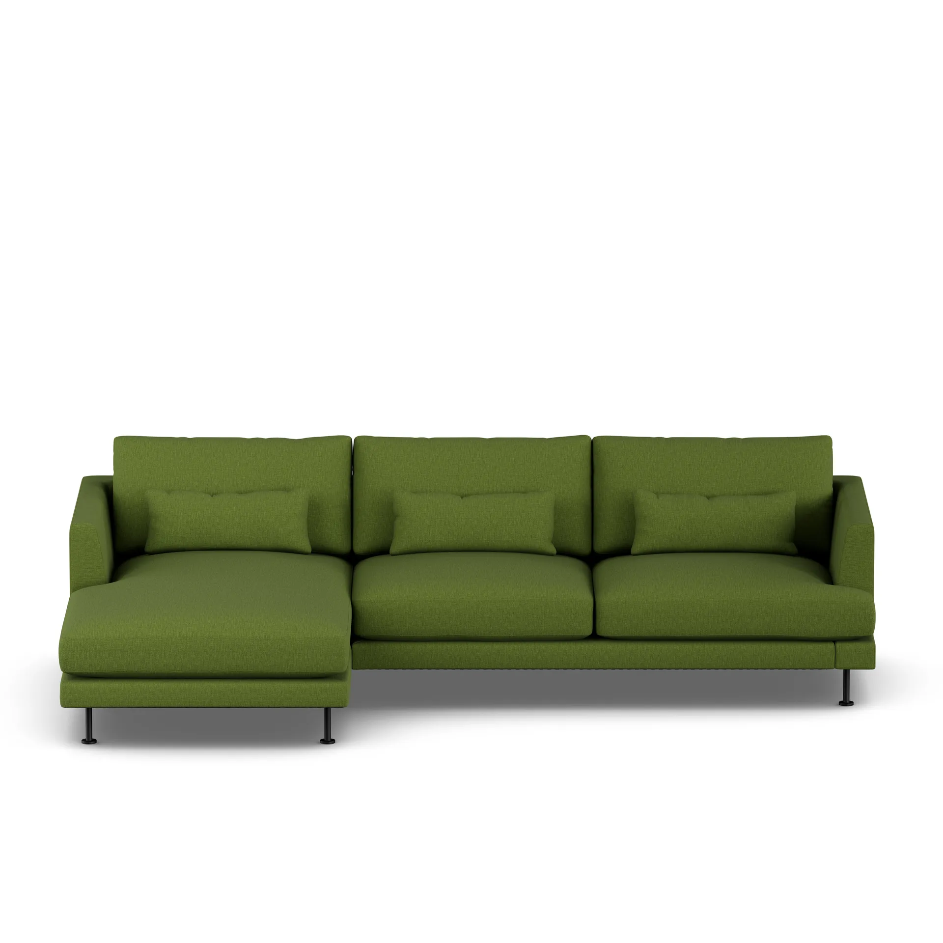 Bredhult sofa, Luiza Green 3975-stal czarna, 2,5-osobowa C2 1898