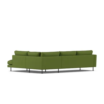Bredhult sofa - Luiza Green 3975-stal czarna, 3-osobowa A1 - 1898