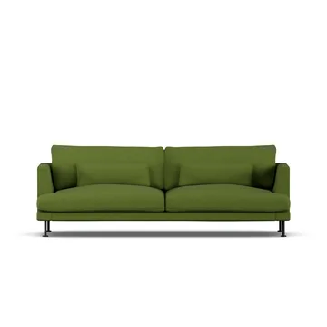 Bredhult sofa - Luiza Green 3975-stal czarna, 3-osobowa - 1898