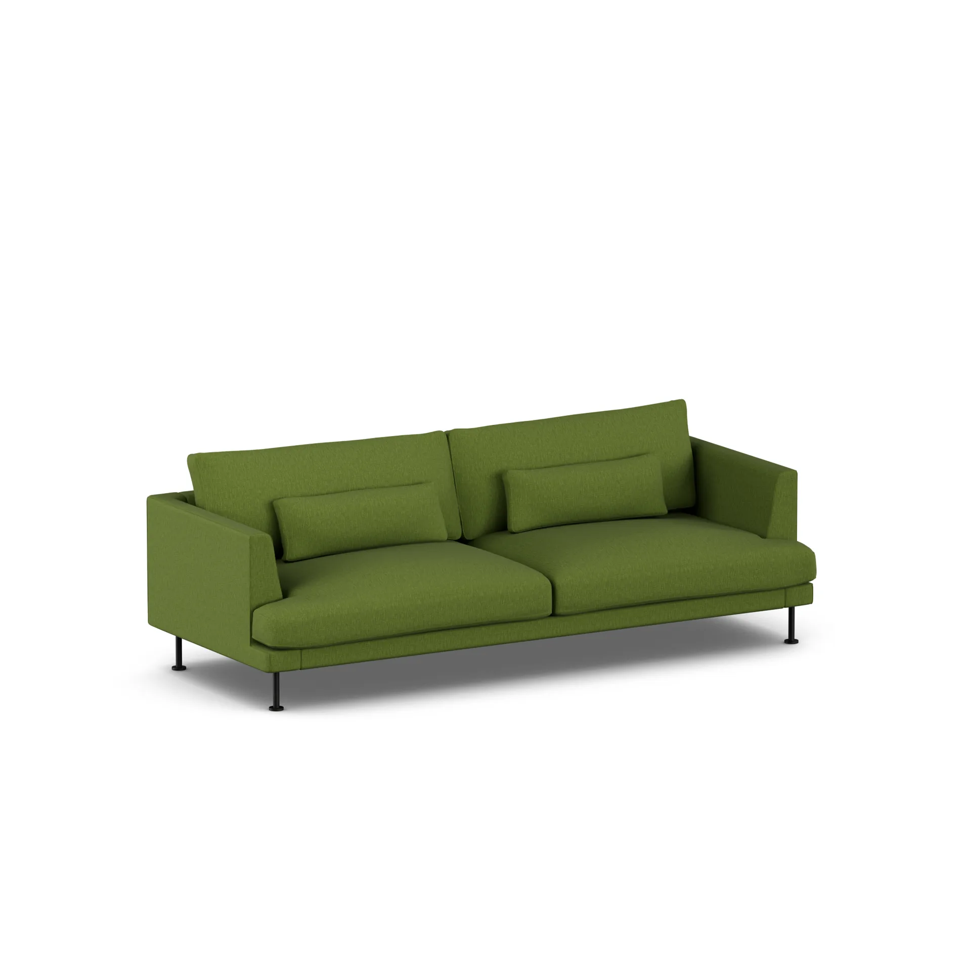 Bredhult sofa, Luiza Green 3975-stal czarna, 3-osobowa 1898