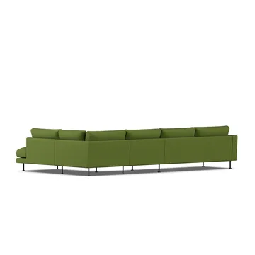 Bredhult sofa - Luiza Green 3975-stal czarna, 4-osobowa B1 - 1898