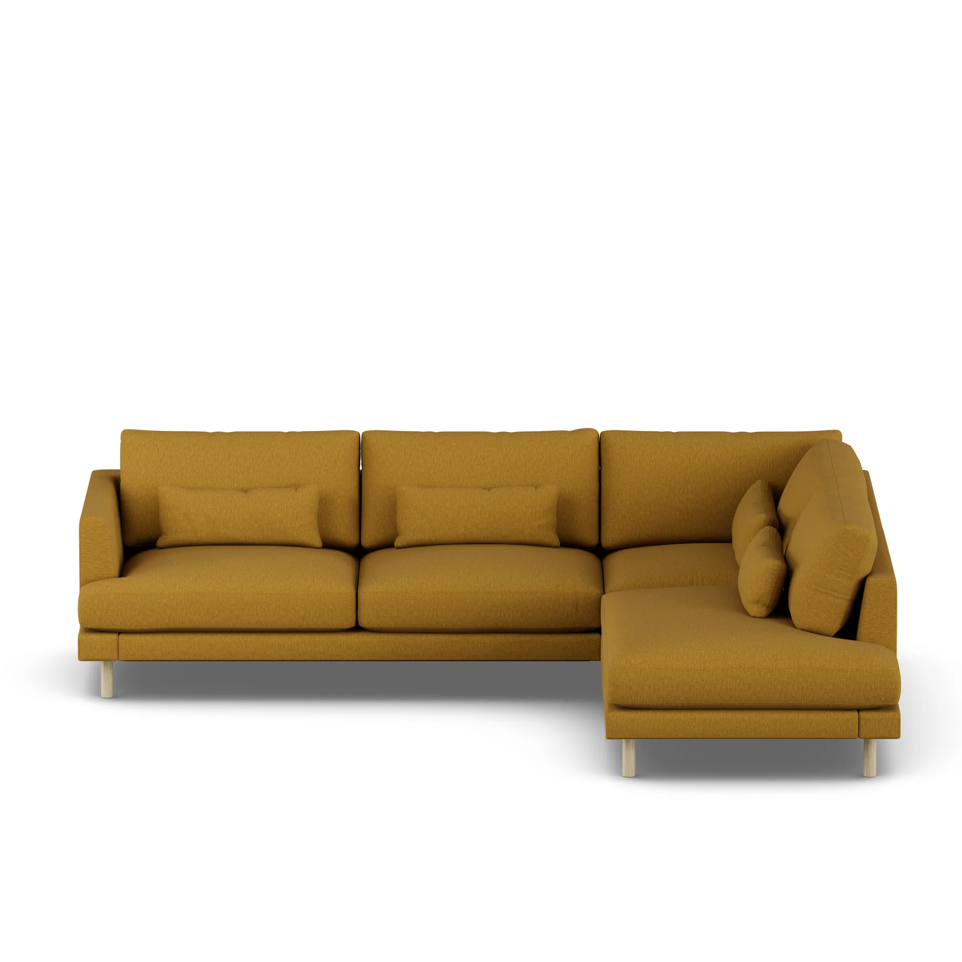 Bredhult sofa, Luiza Mustard 3972-dąb olejowany na biało, 3-osobowa A1 1898