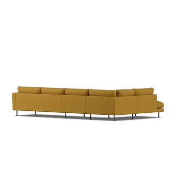 Bredhult sofa - Luiza Mustard 3972-stal czarna, 4-osobowa B2 - 1898