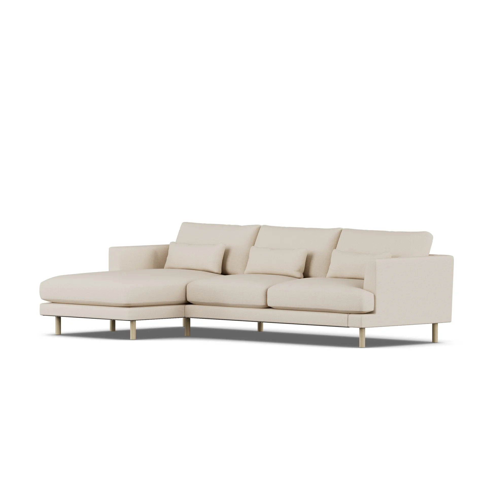 Bredhult sofa, Same Beige 6670-dąb olejowany na biało, 2,5-osobowa C2 1898