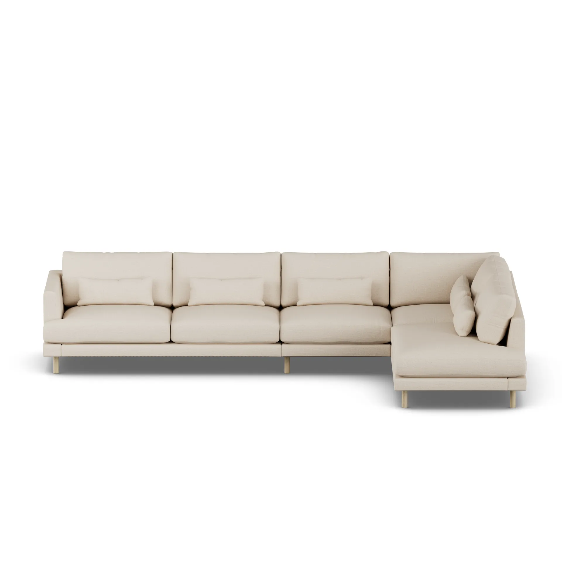 Bredhult sofa, Same Beige 6670-dąb olejowany na biało, 4-osobowa B1 1898