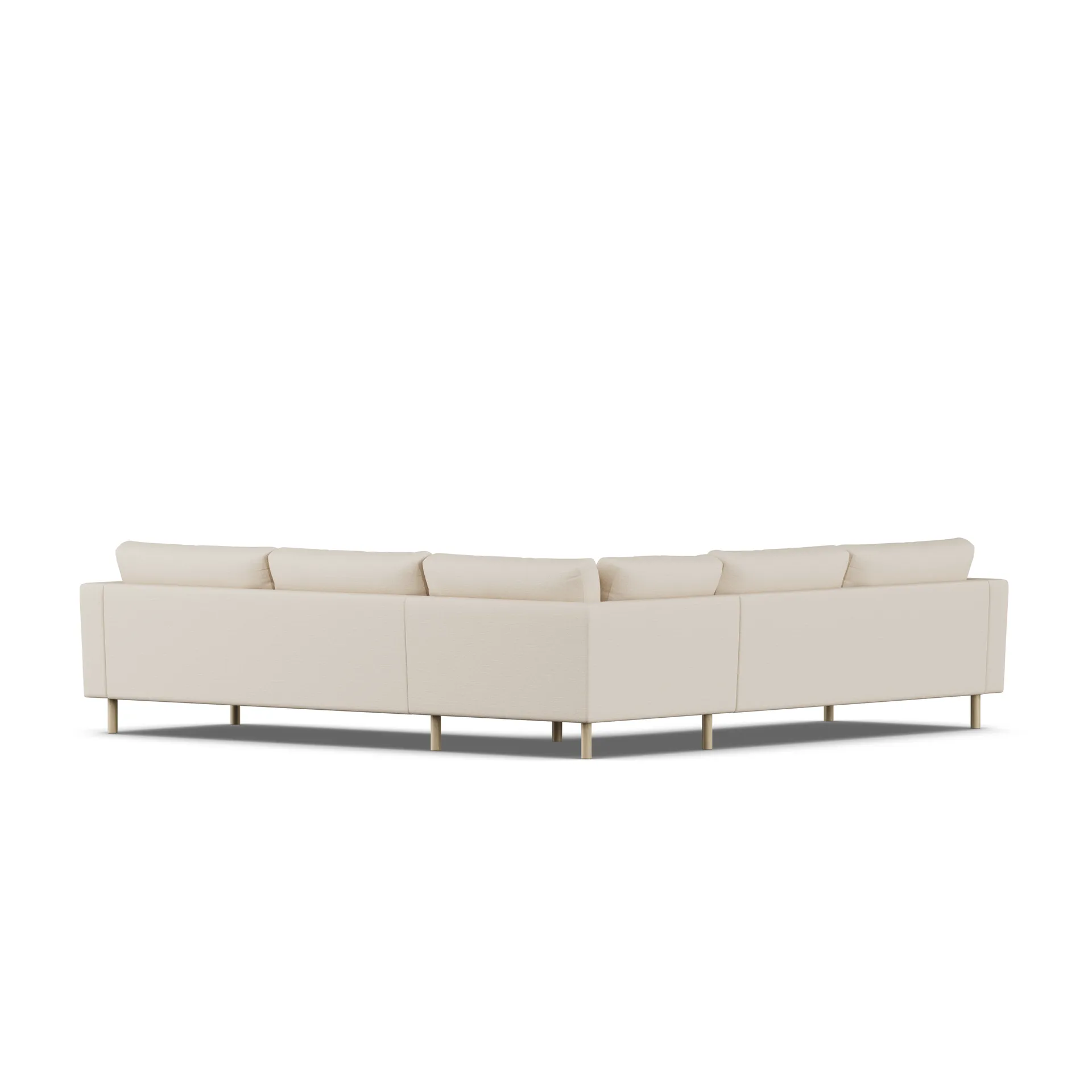Bredhult sofa, Same Beige 6670-dąb olejowany na biało, narożnik F 1898