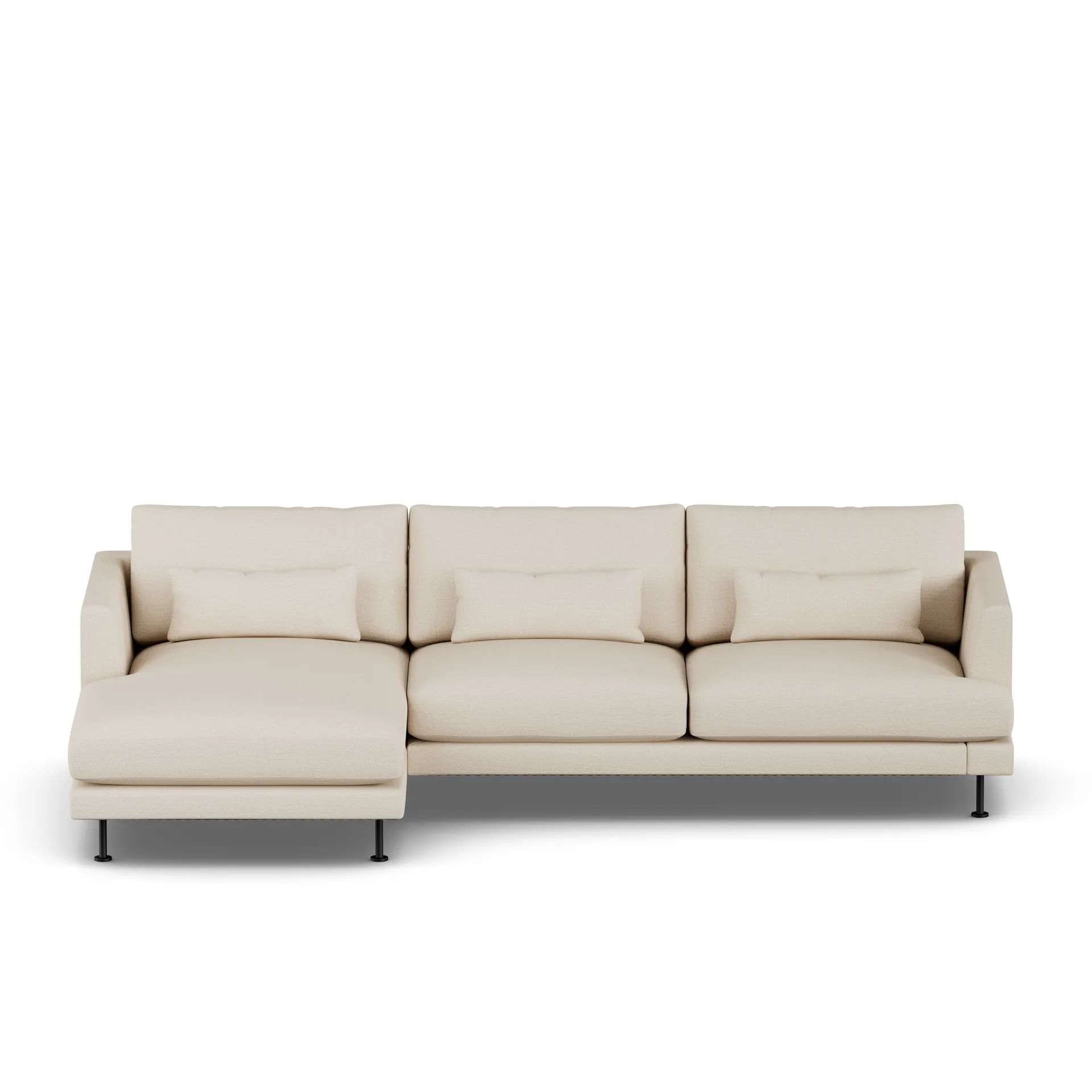 Bredhult sofa, Same Beige 6670-stal czarna, 2,5-osobowa C2 1898