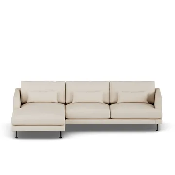 Bredhult sofa - Same Beige 6670-stal czarna, 2,5-osobowa C2 - 1898