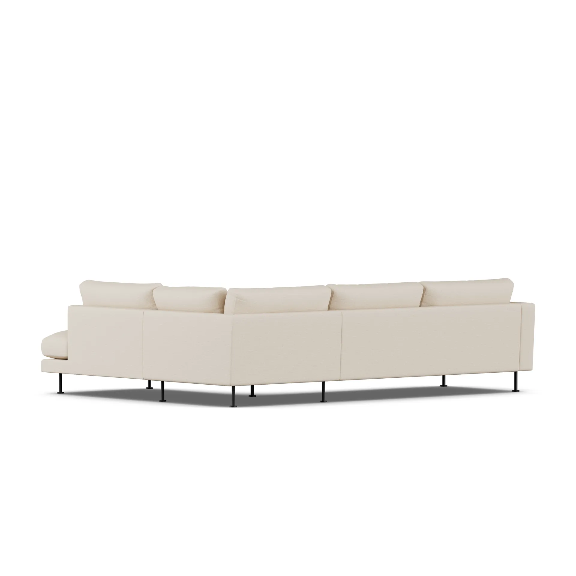 Bredhult sofa, Same Beige 6670-stal czarna, 3-osobowa A1 1898