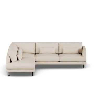 Bredhult sofa - Same Beige 6670-stal czarna, 3-osobowa A2 - 1898