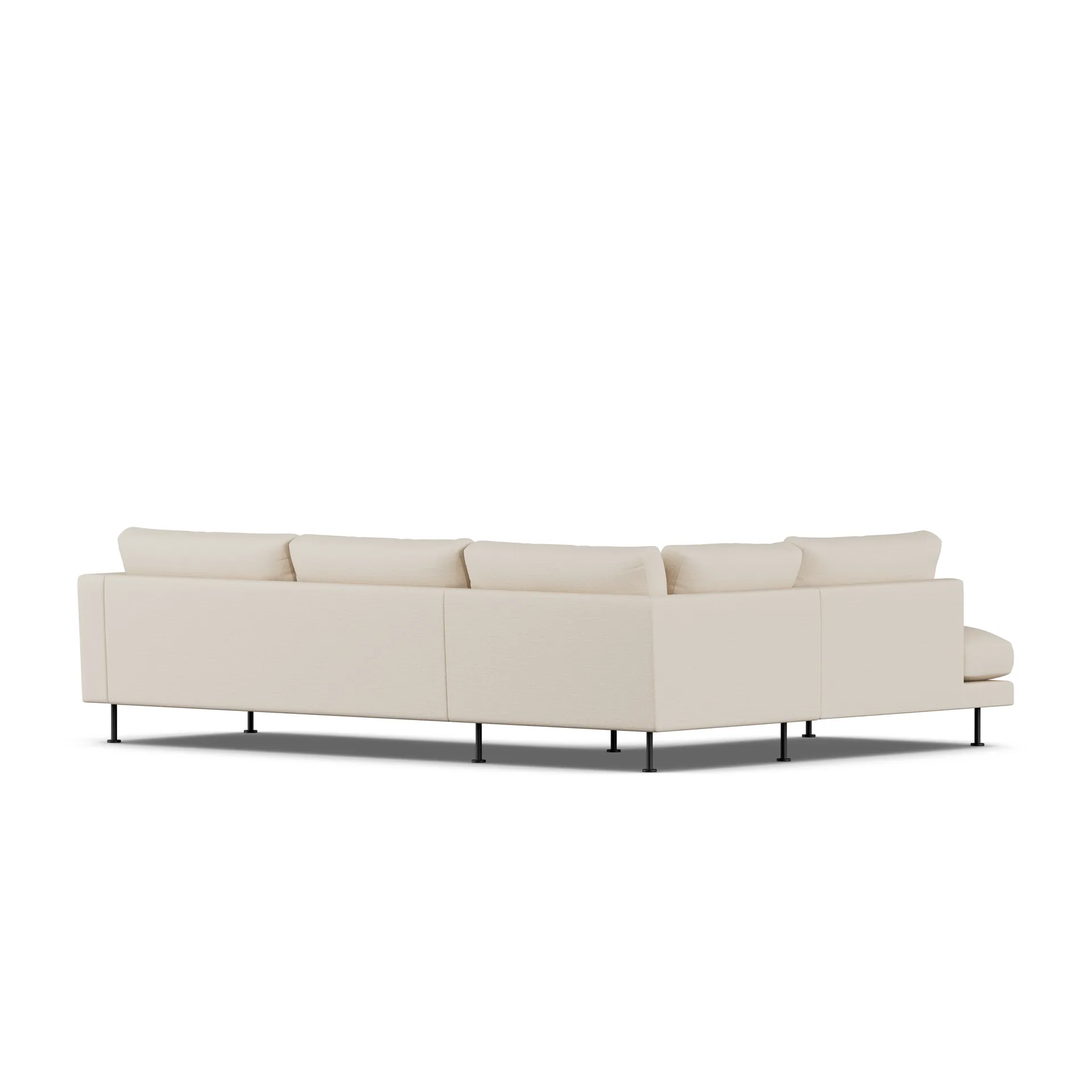 Bredhult sofa, Same Beige 6670-stal czarna, 3-osobowa A2 1898