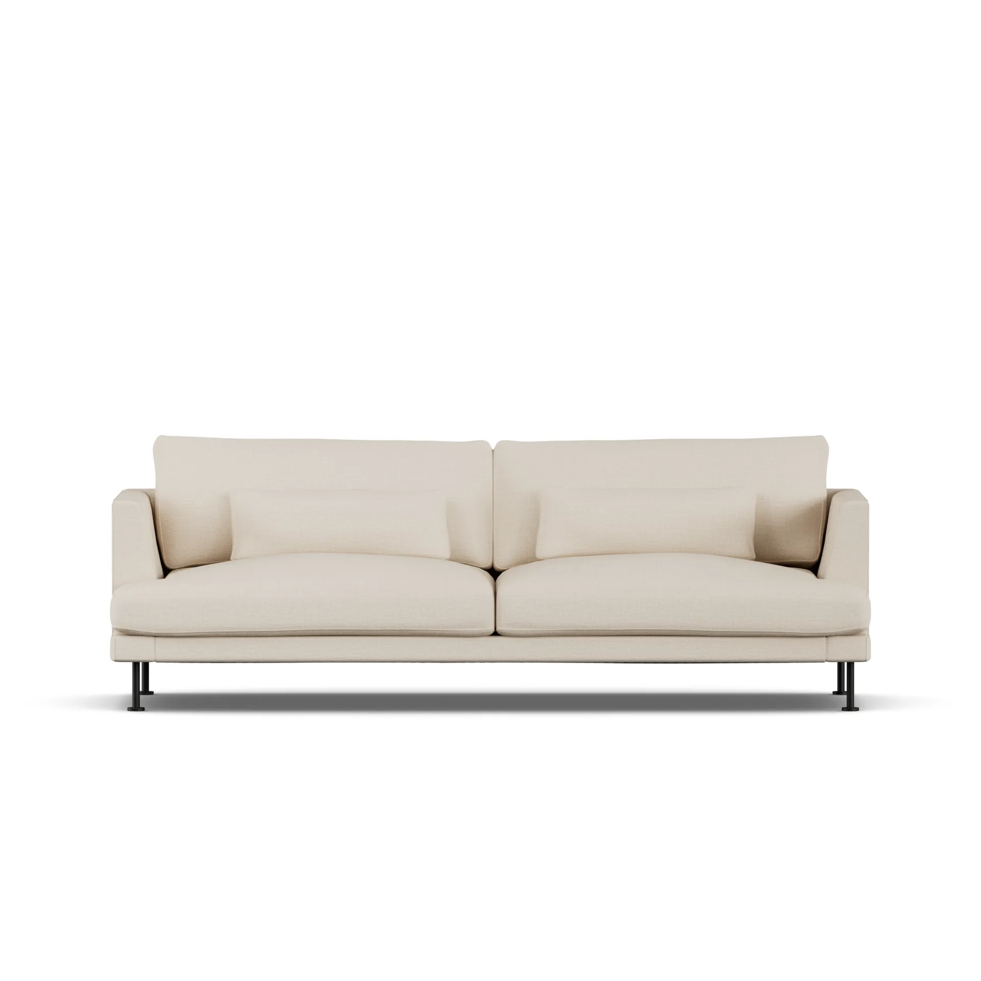 Bredhult sofa, Same Beige 6670-stal czarna, 3-osobowa 1898