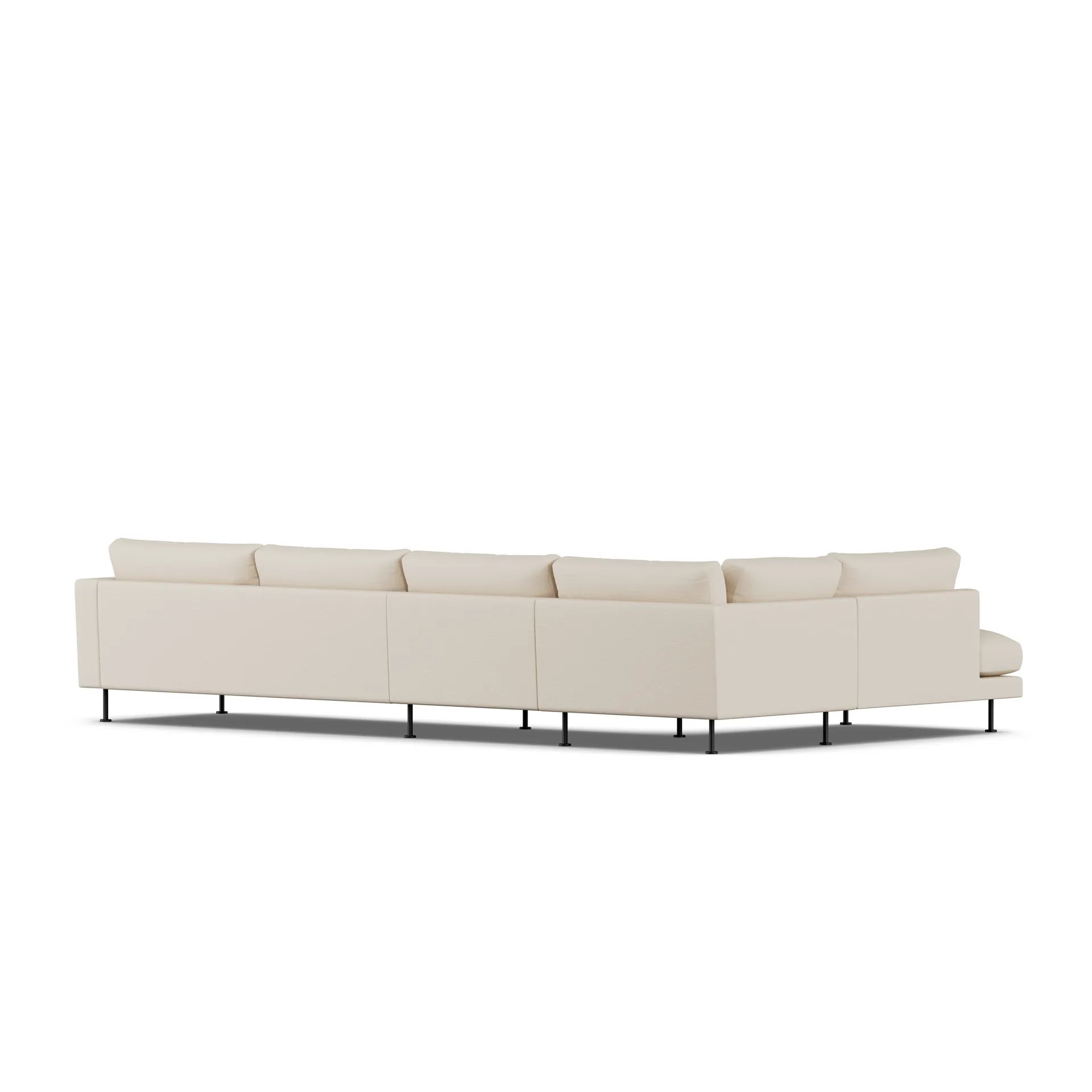 Bredhult sofa, Same Beige 6670-stal czarna, 4-osobowa B2 1898