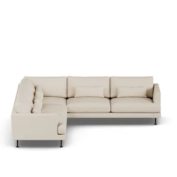 Bredhult sofa - Same Beige 6670-stal czarna, narożnik F - 1898