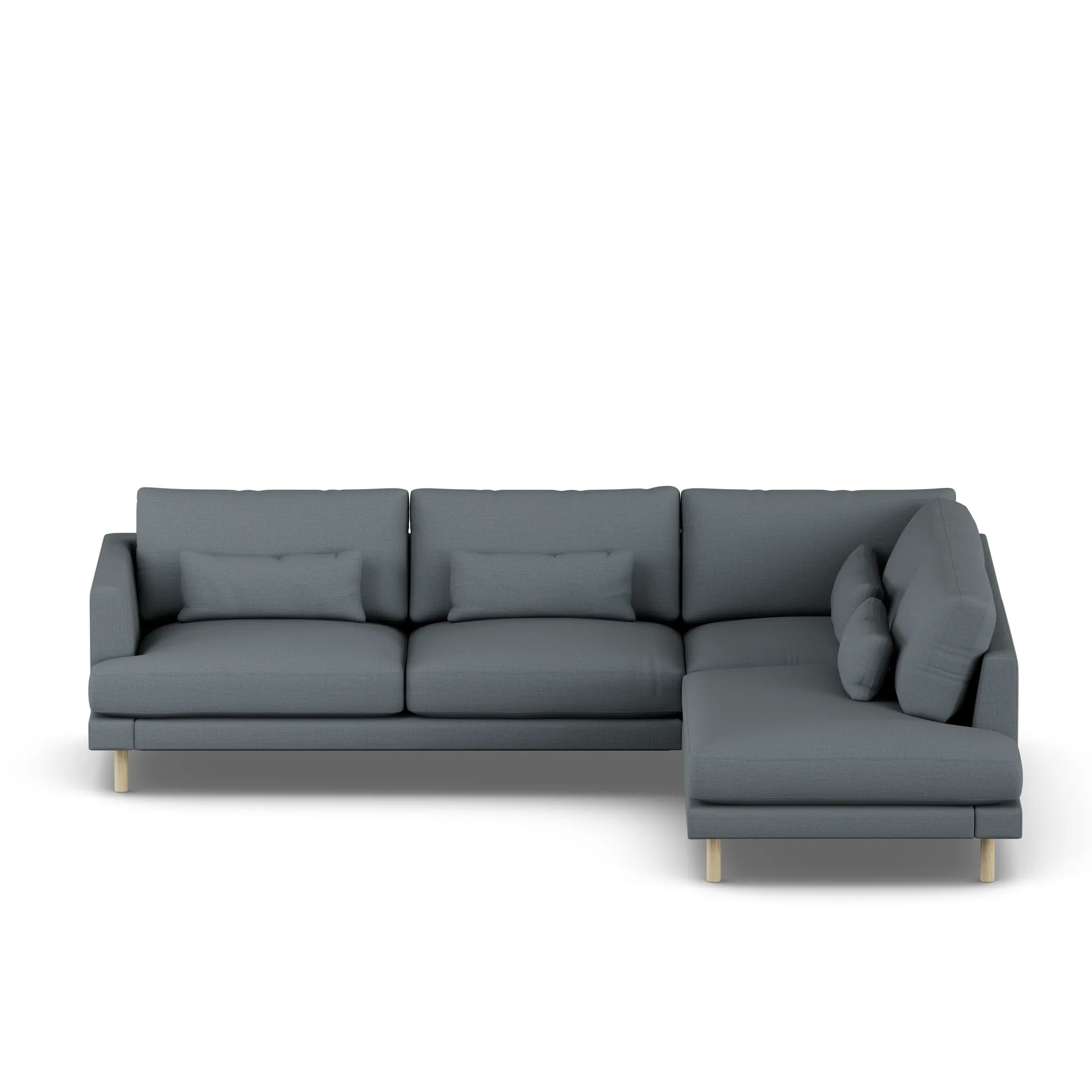 Bredhult sofa, Same Blue 6678-dąb olejowany na biało, 3-osobowa A1 1898