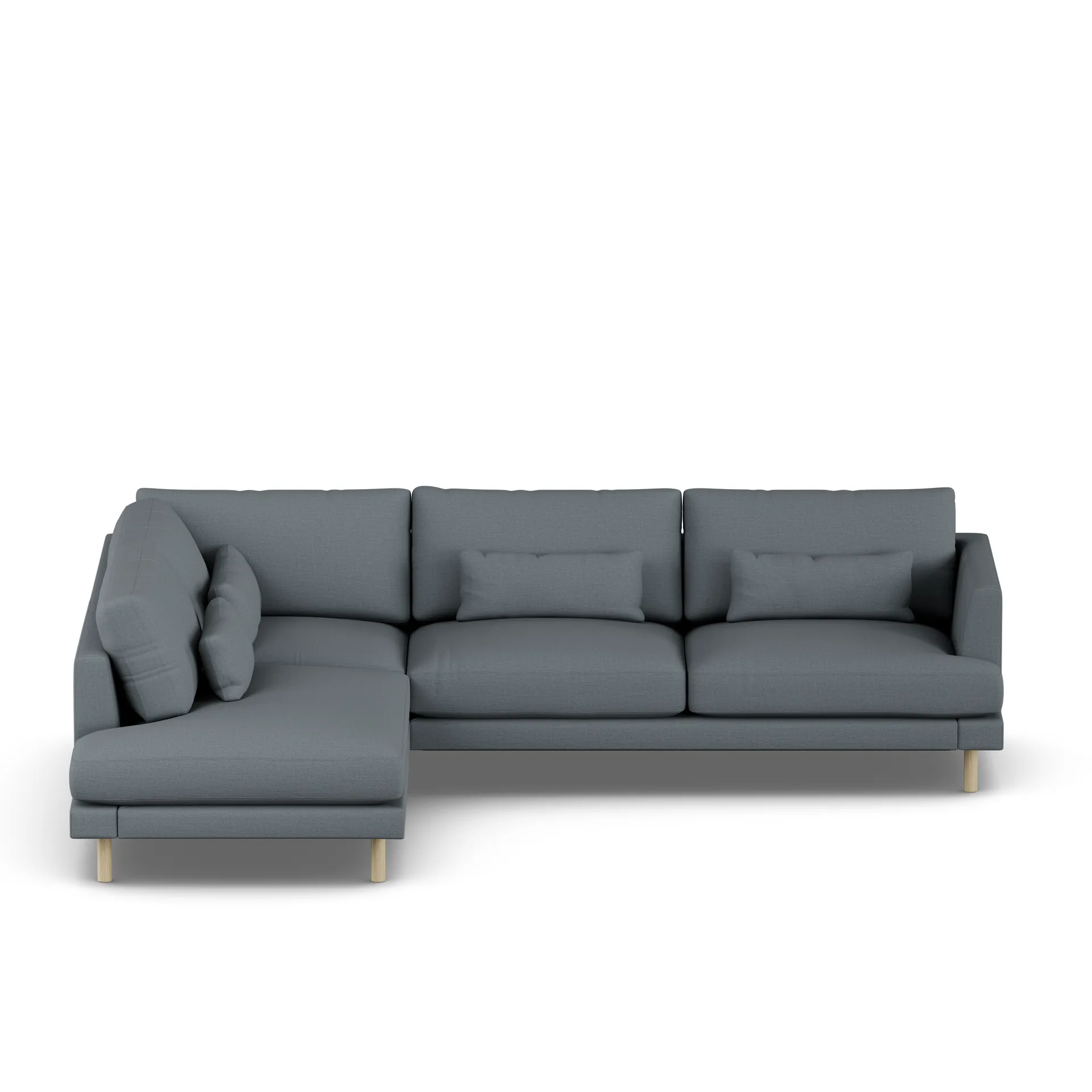 Bredhult sofa, Same Blue 6678-dąb olejowany na biało, 3-osobowa A2 1898