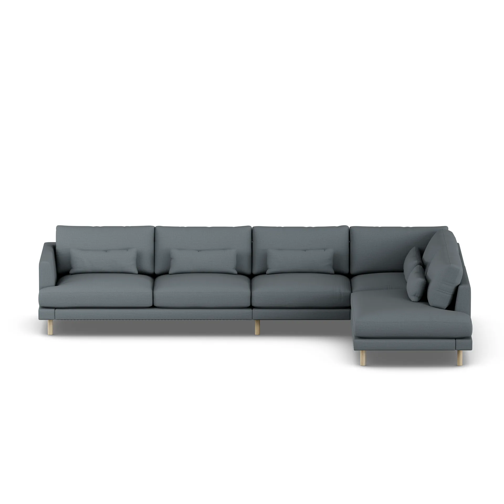Bredhult sofa, Same Blue 6678-dąb olejowany na biało, 4-osobowa B1 1898