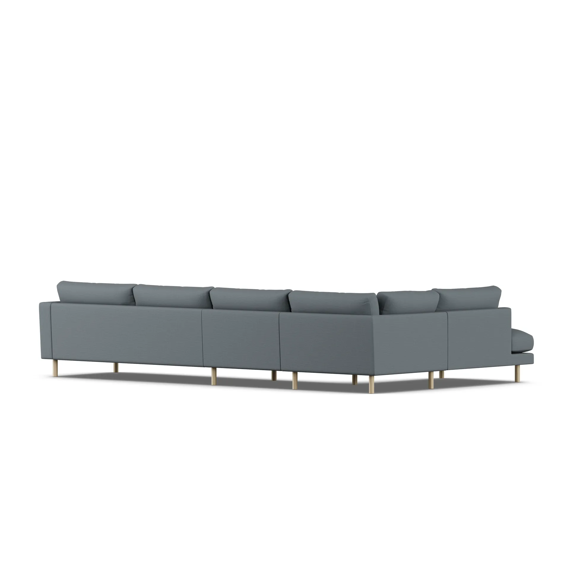Bredhult sofa, Same Blue 6678-dąb olejowany na biało, 4-osobowa B2 1898