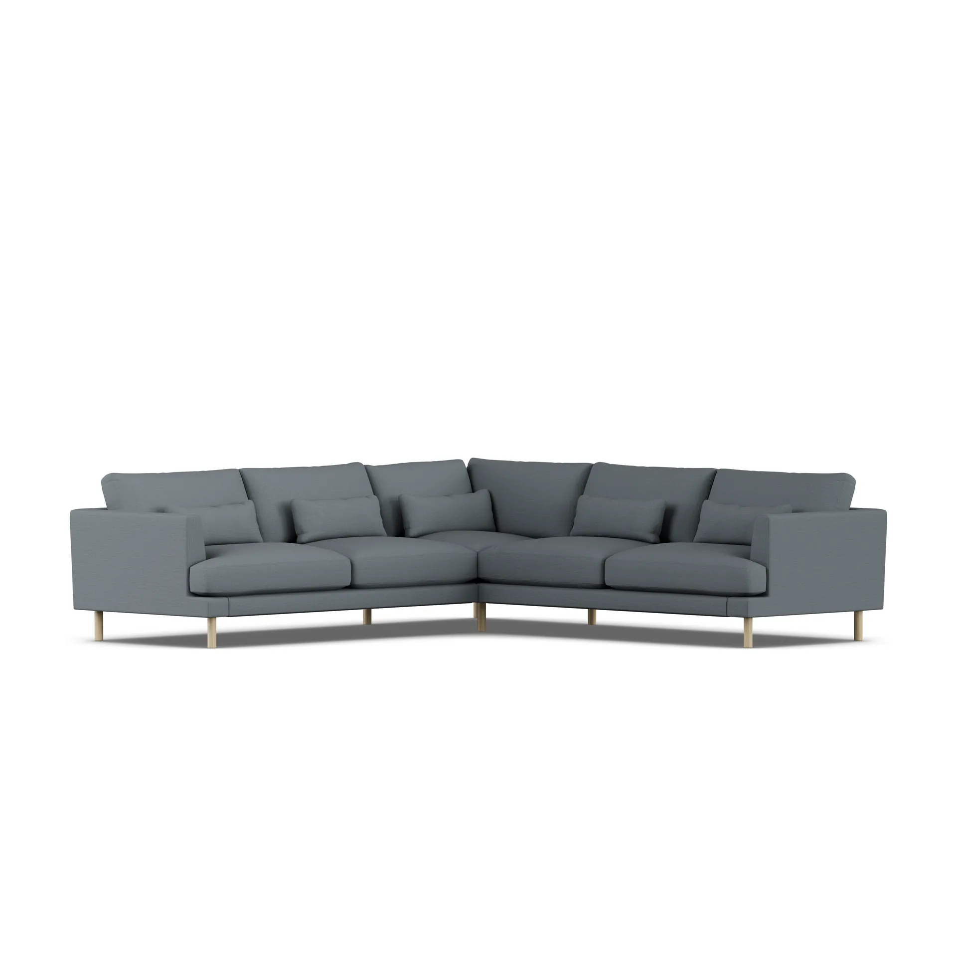 Bredhult sofa, Same Blue 6678-dąb olejowany na biało, narożnik F 1898