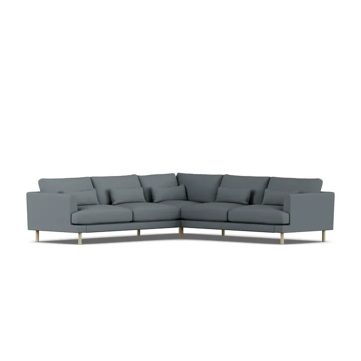 Bredhult sofa - Same Blue 6678-dąb olejowany na biało, narożnik F - 1898