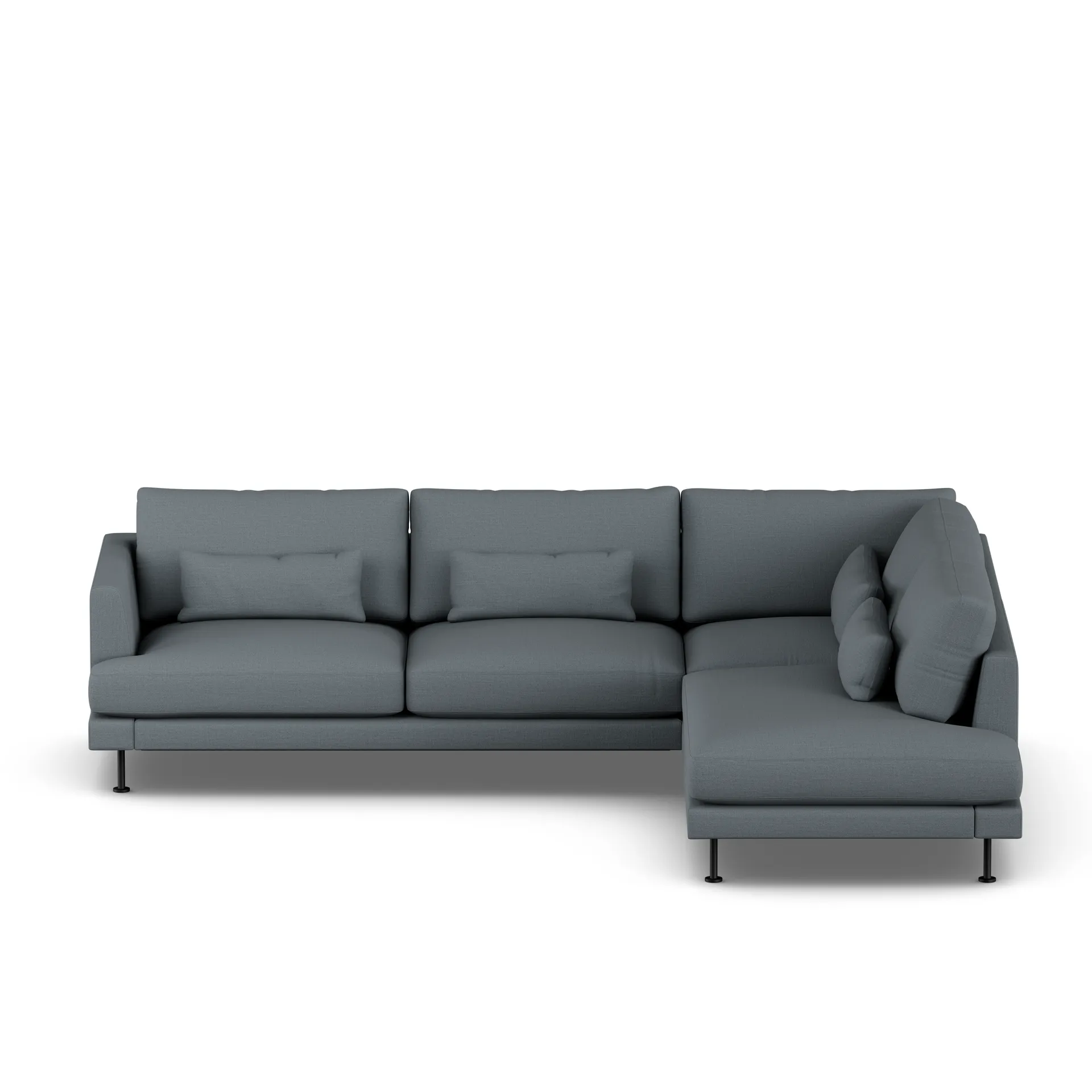 Bredhult sofa, Same Blue 6678-stal czarna, 3-osobowa A1 1898