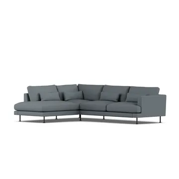 Bredhult sofa - Same Blue 6678-stal czarna, 3-osobowa A2 - 1898
