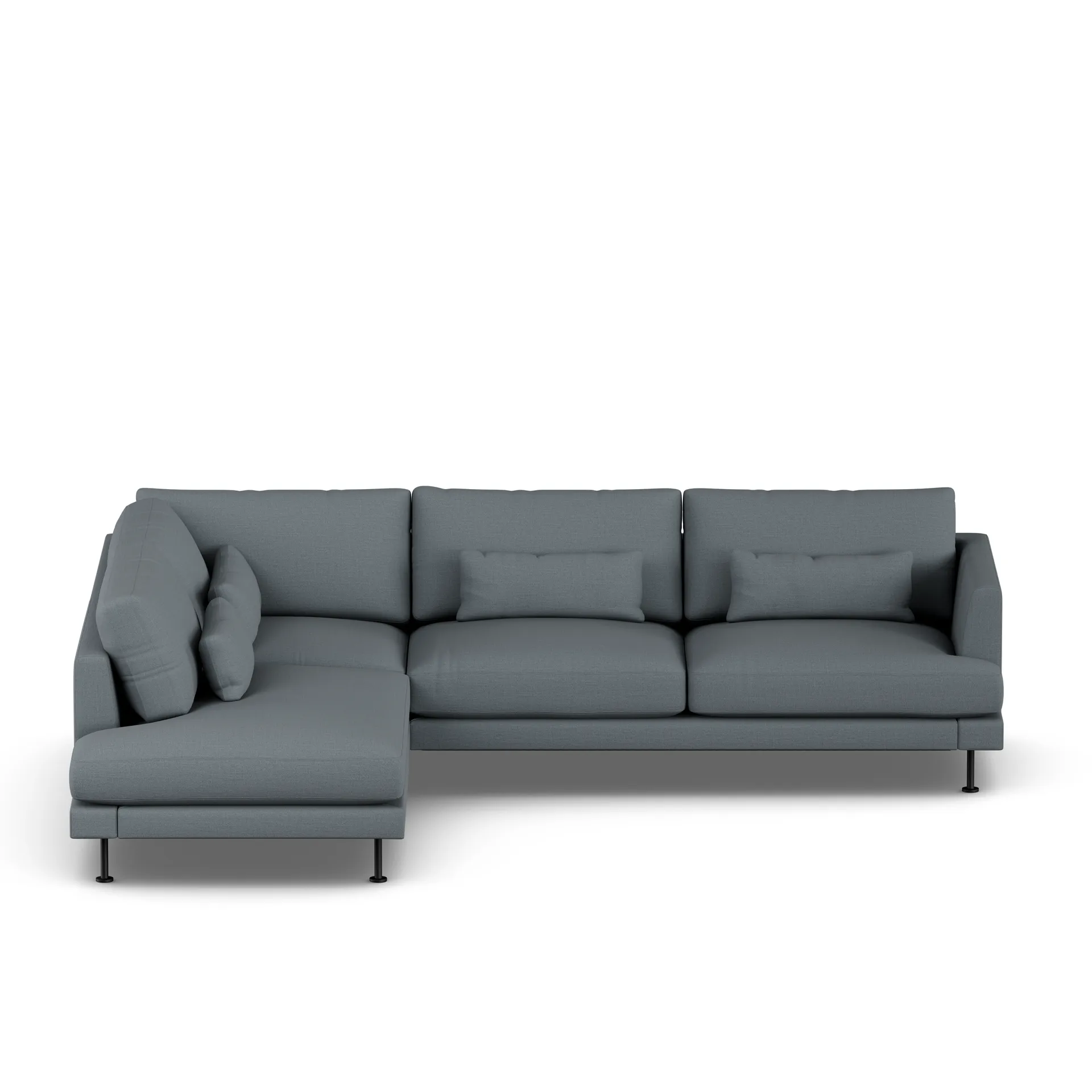 Bredhult sofa, Same Blue 6678-stal czarna, 3-osobowa A2 1898