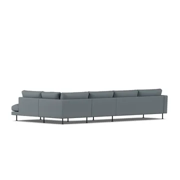 Bredhult sofa - Same Blue 6678-stal czarna, 4-osobowa B1 - 1898