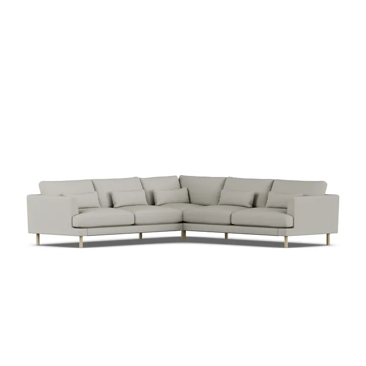 Bredhult sofa - Same Grey 6673-dąb olejowany na biało, narożnik F - 1898